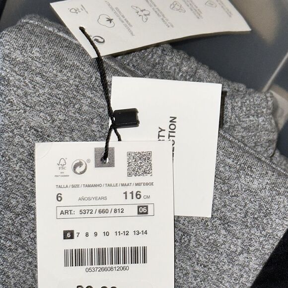 ZARA Kids | Gray | CONTRASTING SPORTY PANTS - Picture 7 of 7